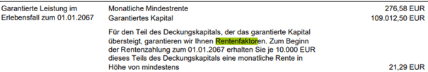 Rentenfaktor Stuttgarter FlexRente index-safe