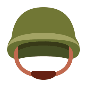 Helm eines Soldaten